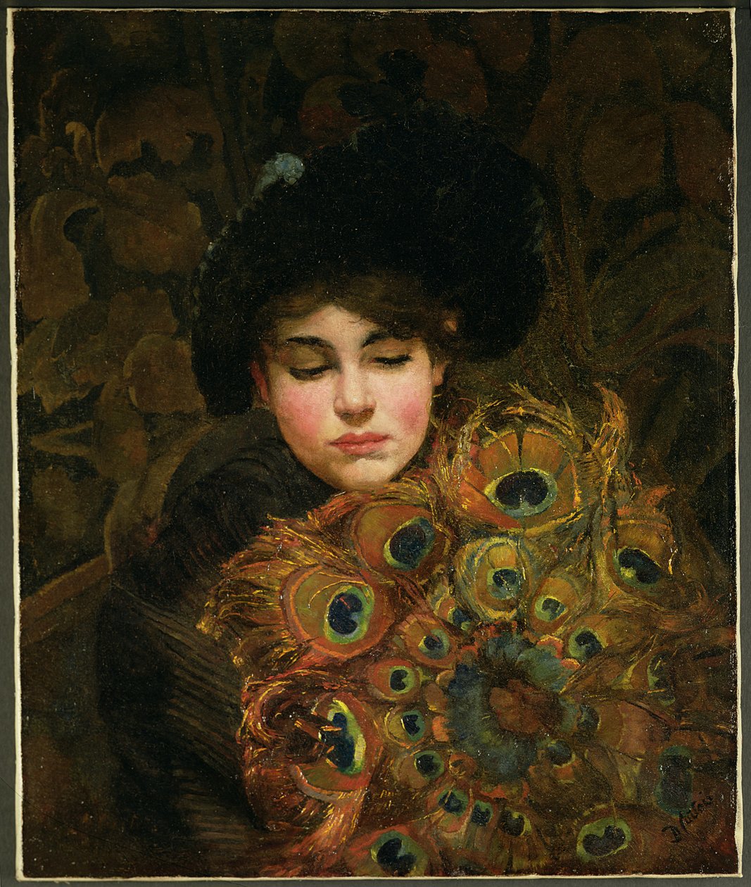 孔雀扇 作者 玛丽·亨利埃塔·库托伊斯（Mary Henrietta Curtois）