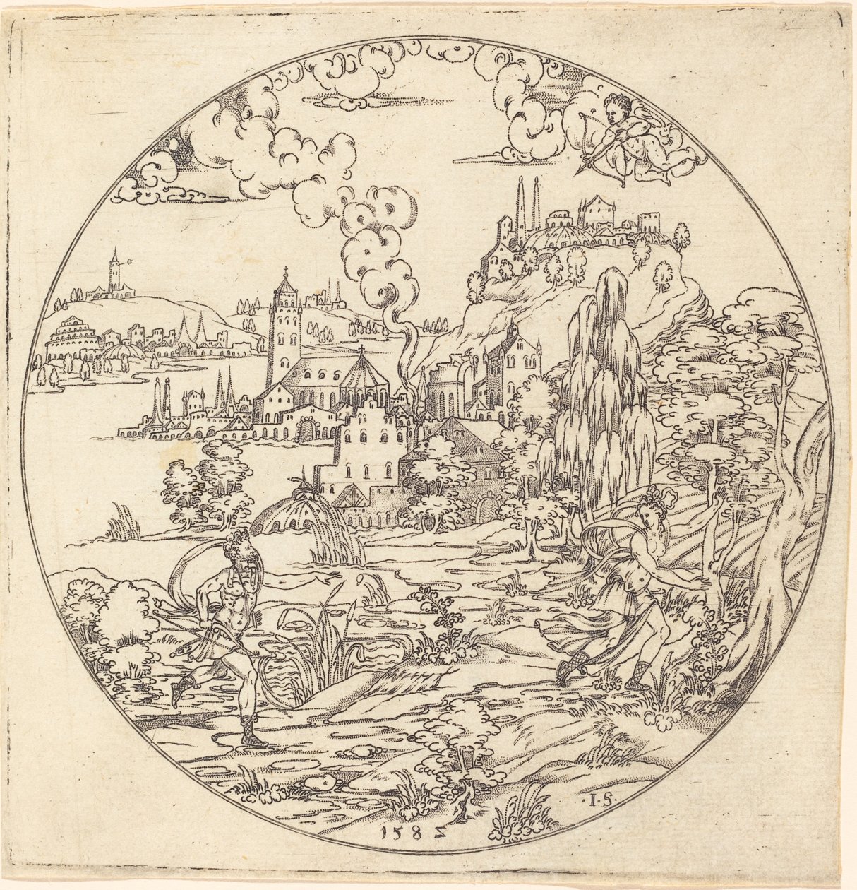 海王星和Arethusa 作者 大师是。