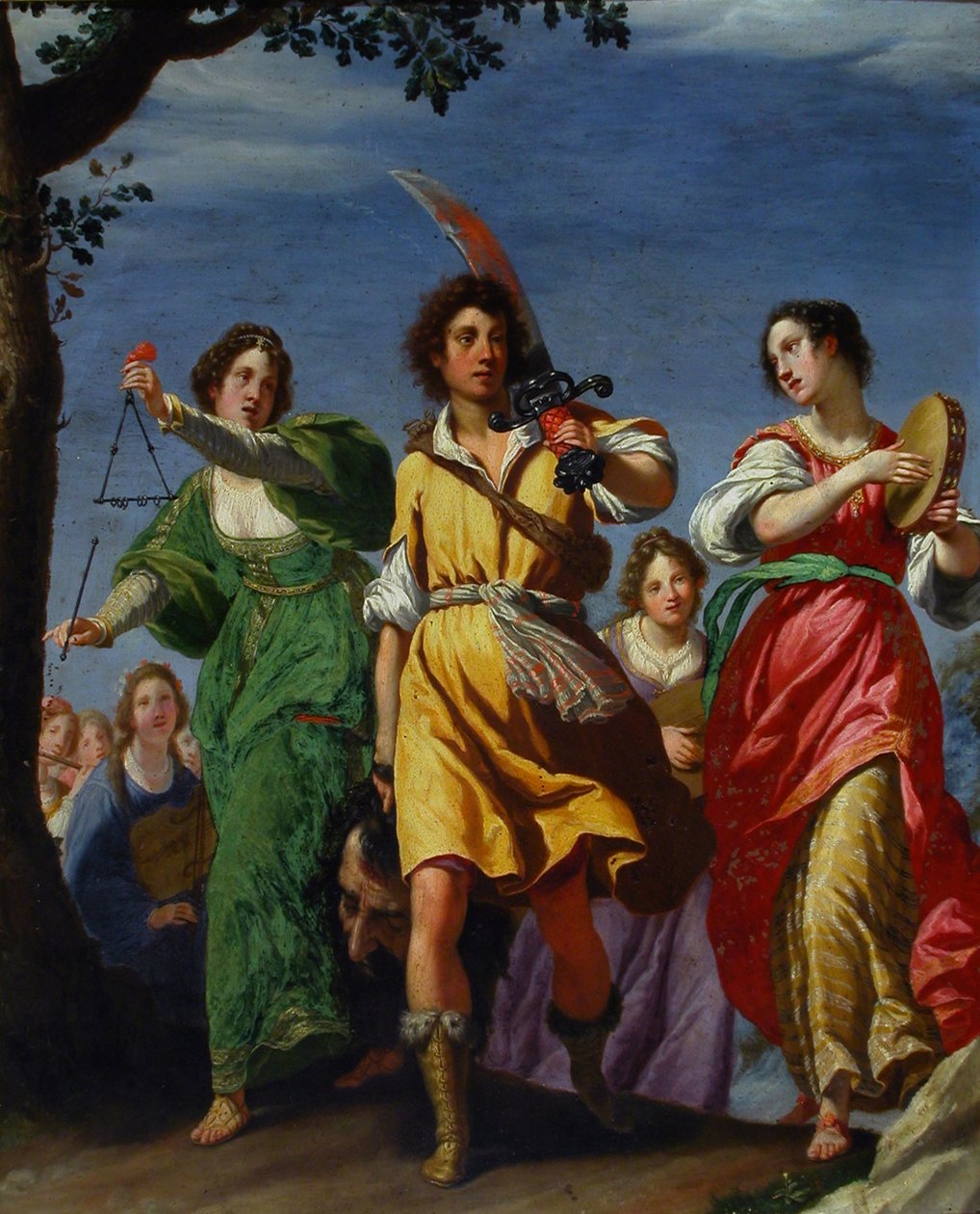 大卫的胜利，1610年。 作者 马特奥·罗塞利（Matteo Rosselli）