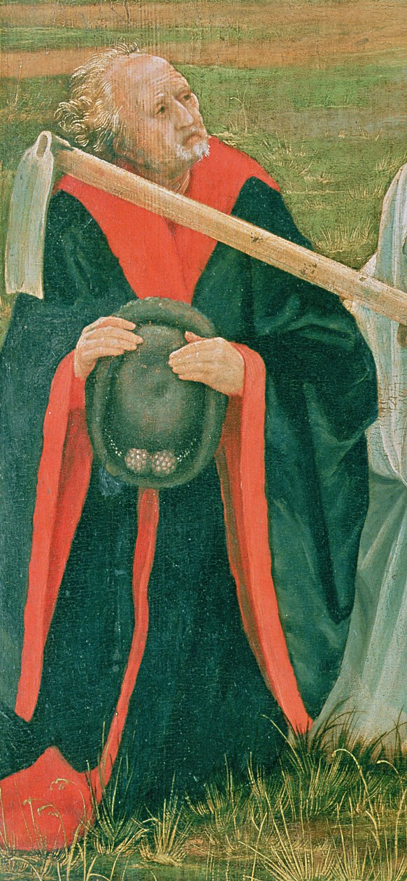 “圣母雪”的祭坛画，c.1519油面板细节626 作者 马蒂亚斯·格鲁内瓦尔德