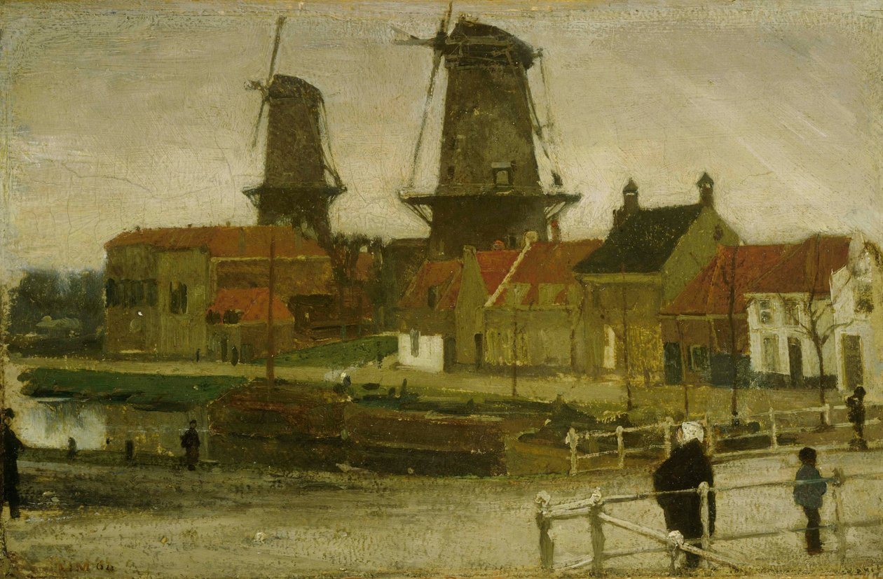 海牙的一个角落 作者 马蒂斯·马里斯（Matthijs Maris）