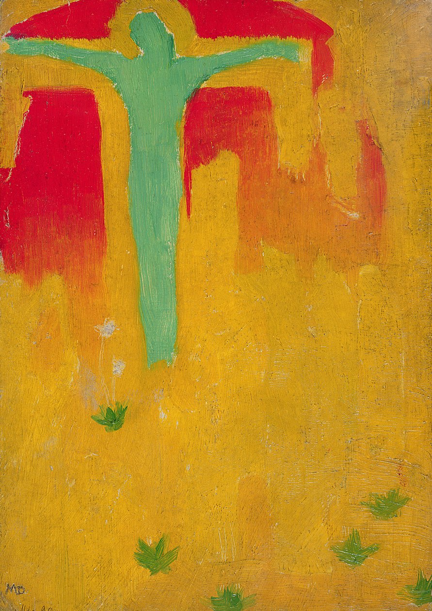 绿色基督，1890年（纸板上的油） 作者 莫里斯·丹尼斯（Maurice Denis）