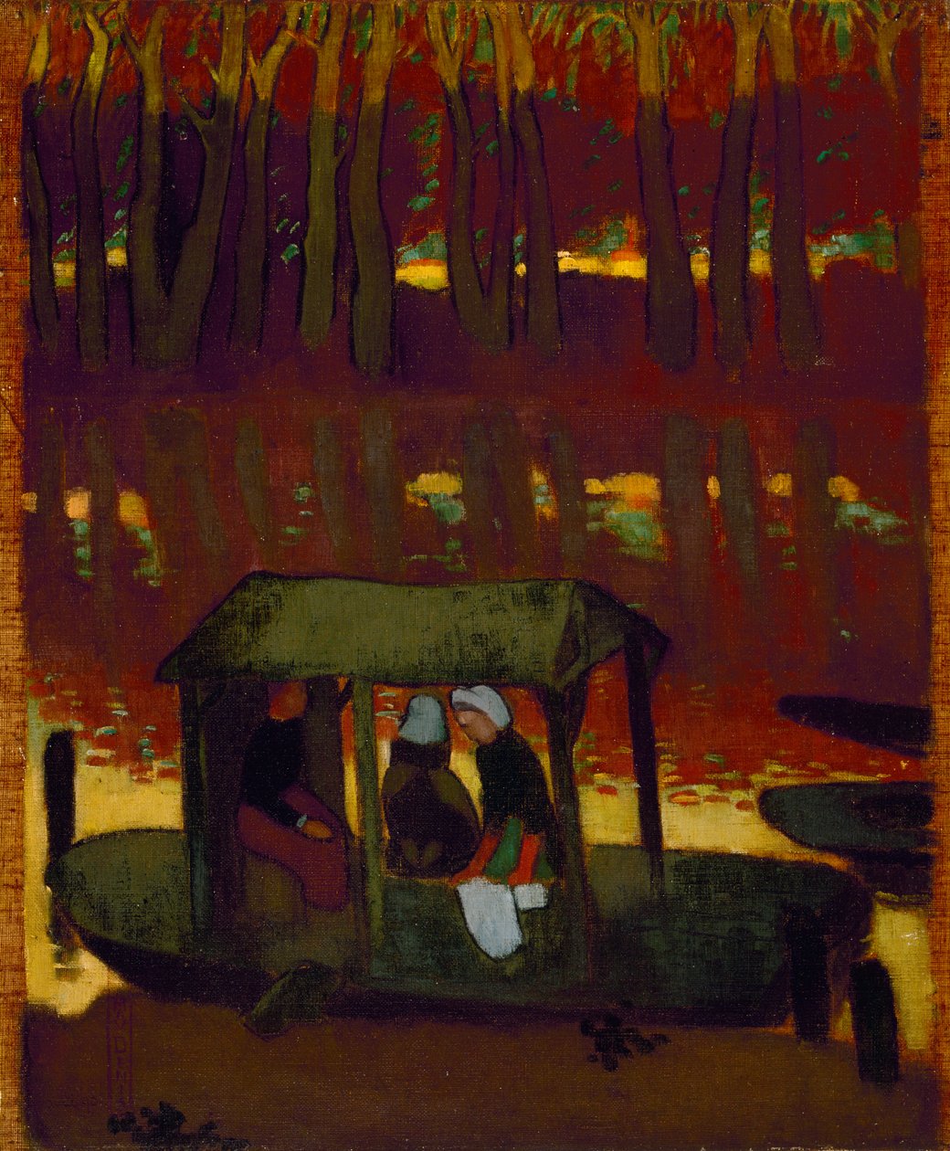 晚上记忆我，1890年 作者 莫里斯·丹尼斯（Maurice Denis）
