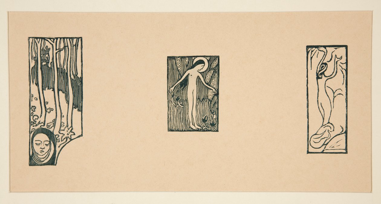 L 的木刻版画 作者 莫里斯·丹尼斯（Maurice Denis）