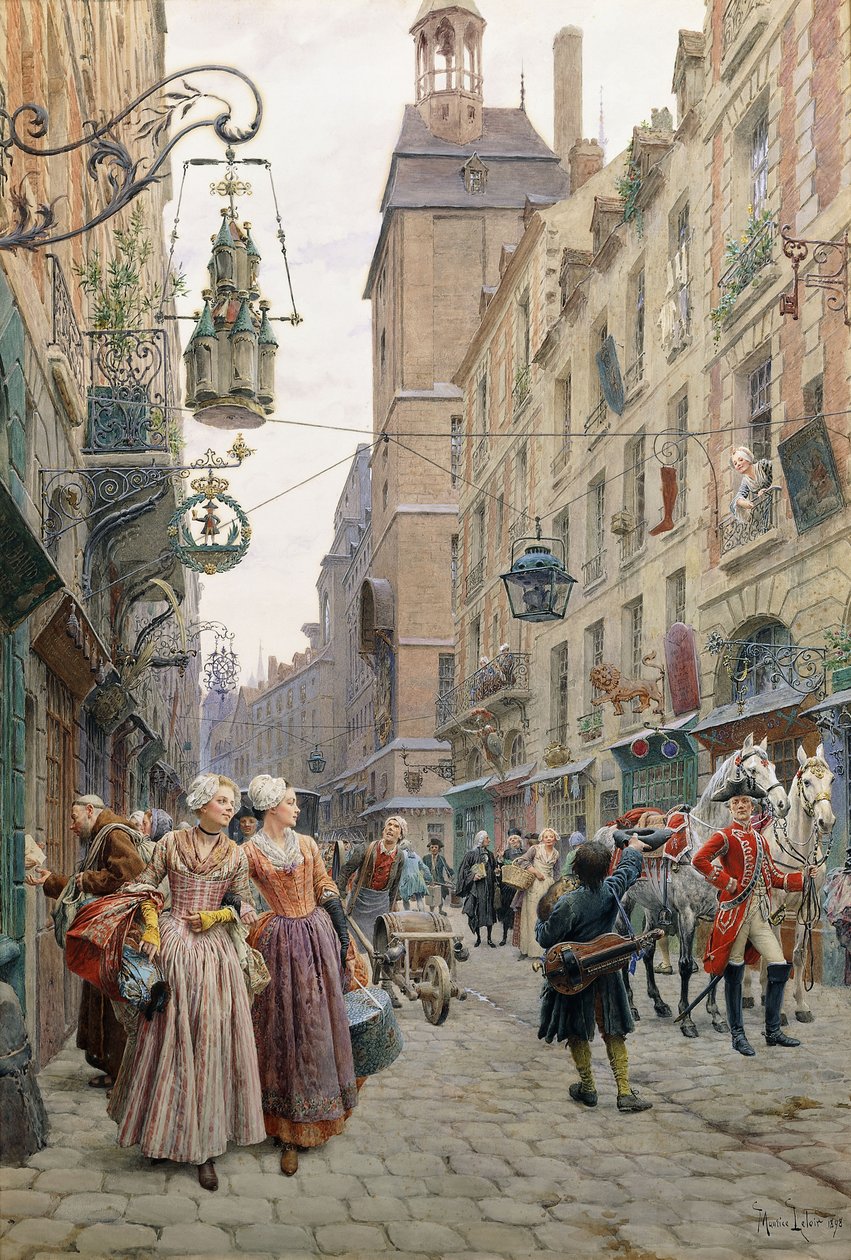 繁忙的街道 作者 莫里斯·勒卢瓦（Maurice Leloir）