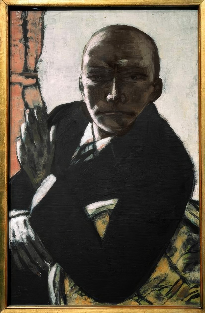 黑色的自画像 作者 马克斯·贝克曼