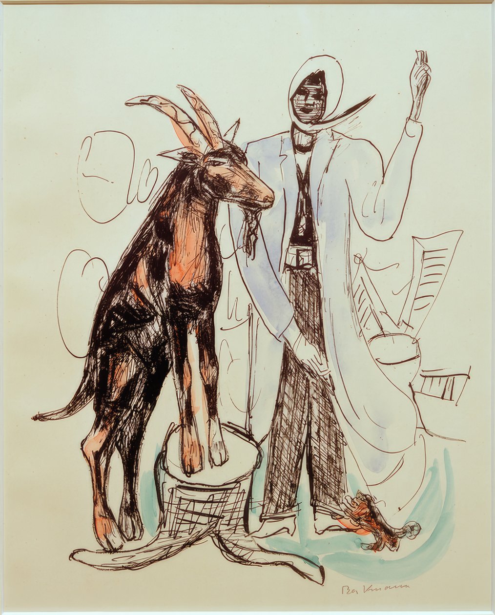 山羊》（The BUCK）。 作者 马克斯·贝克曼