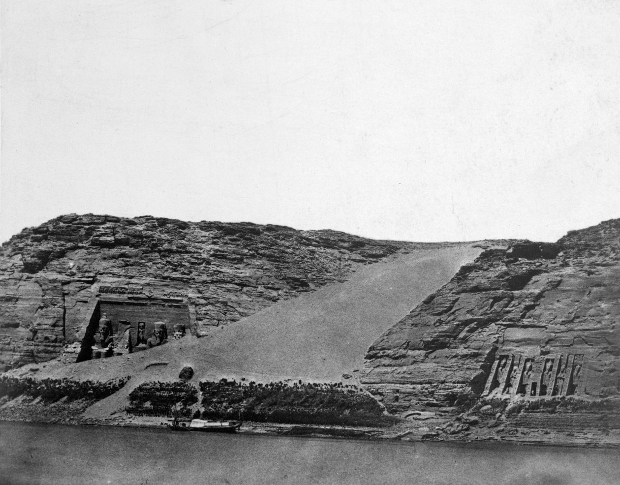埃及古代埃及神庙，1852年。 作者 马克西姆·杜营