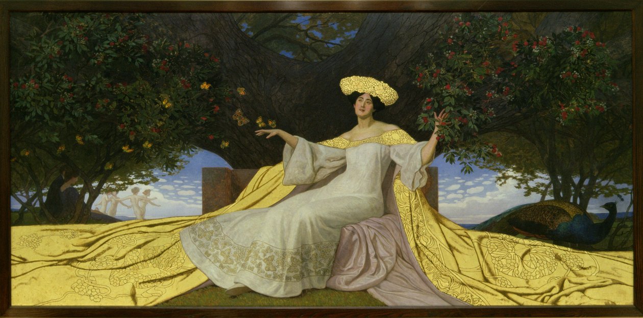 春天（油画） 作者 马克西米利安·伦兹（Maximilian Lenz）