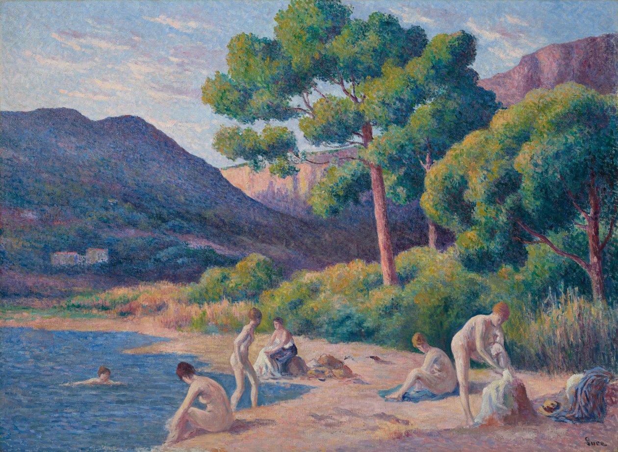 圣特罗佩的泳客 作者 马克西米利安·卢斯（Maximilien Luce）