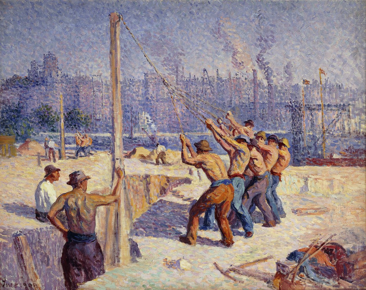 殴打者，1900年 作者 马克西米利安·卢斯（Maximilien Luce）