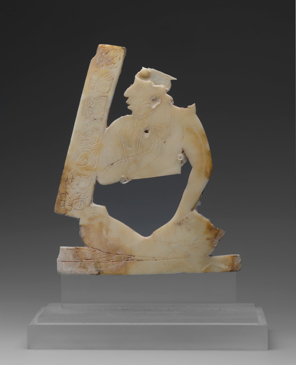 坐姿图，c.550-850（外壳） 作者 玛雅人