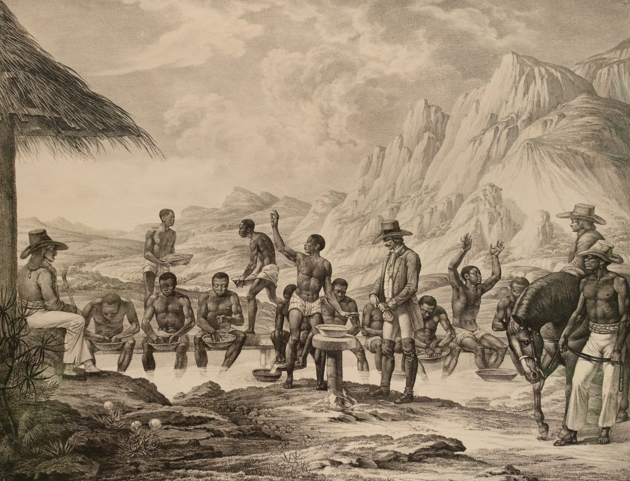 钻石的清洗，库拉里诺，1823-1831。 作者 迈尔