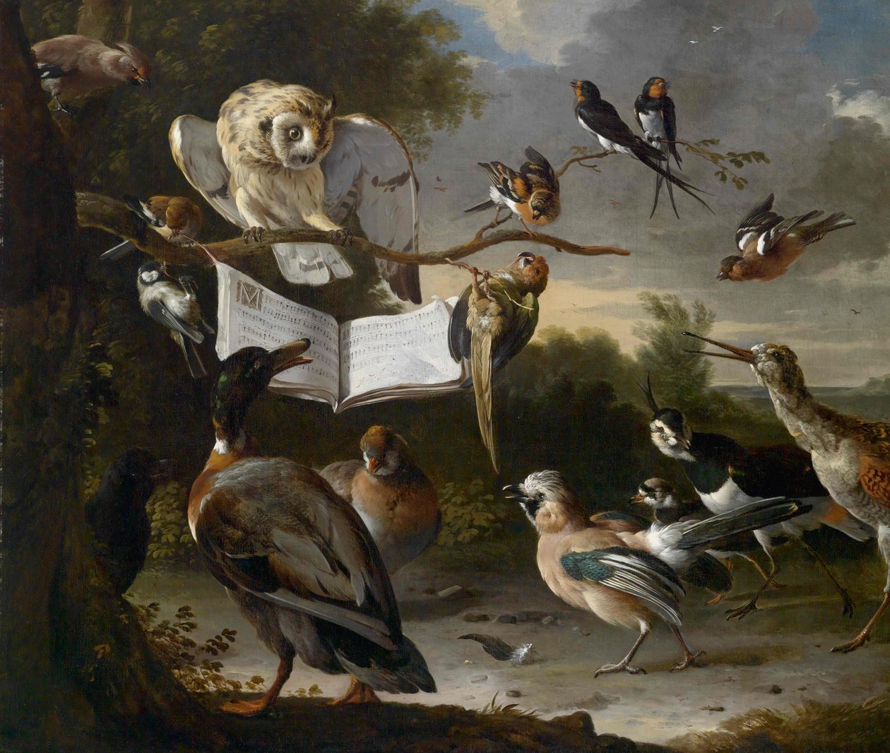 鸟类音乐会 作者 Melchior de Hondecoeter