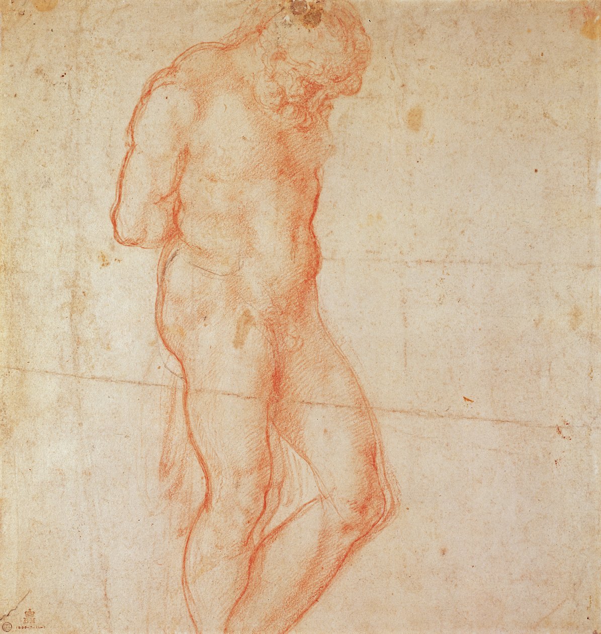 研究裸体 作者 米开朗基罗（Michelangelo Buonarroti）
