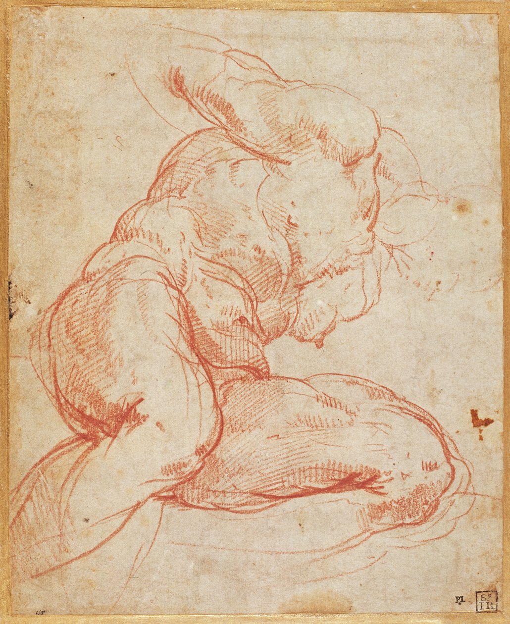 研究裸体 作者 米开朗基罗（Michelangelo Buonarroti）