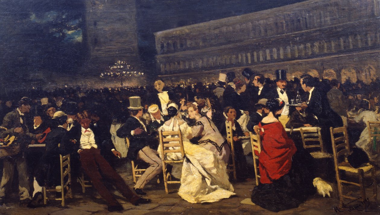 圣马可广场，1869年 作者 米歇尔·坎马拉诺（Michele Cammarano）