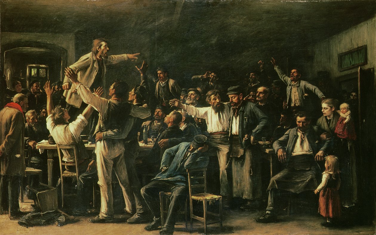 罢工，1895年 作者 米哈利·蒙卡西