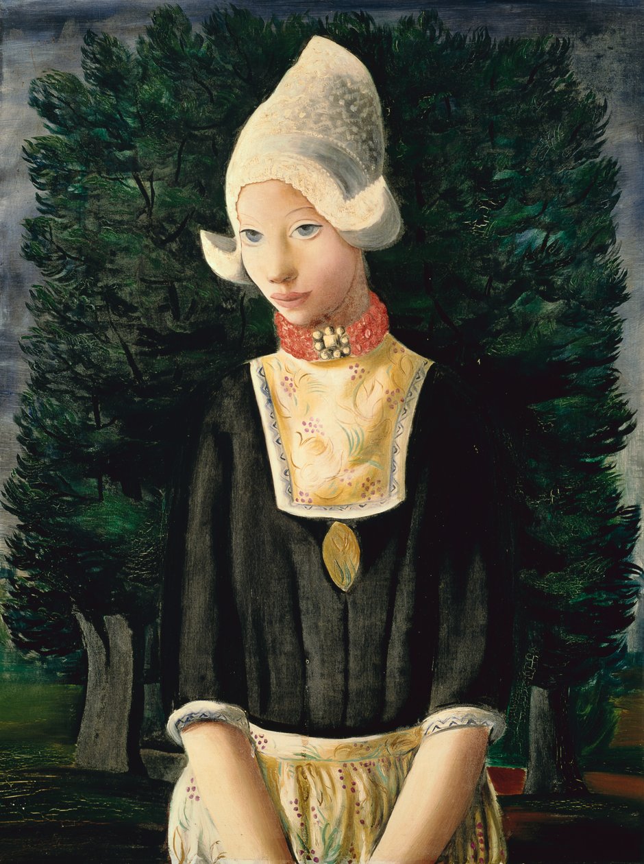荷兰女人（布面油画） 作者 莫伊斯·基斯林