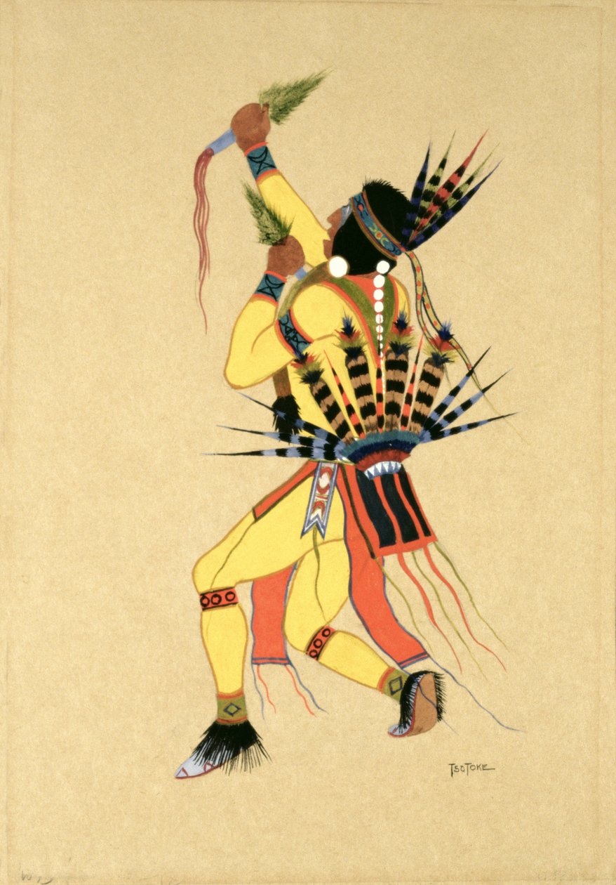 舞者，1929年（纸上蛋彩画） 作者 梦露·沙托克