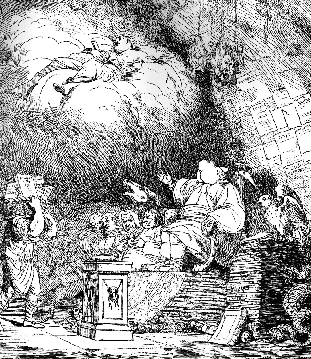 评论家的洞穴》，1765年。 作者 莫蒂默