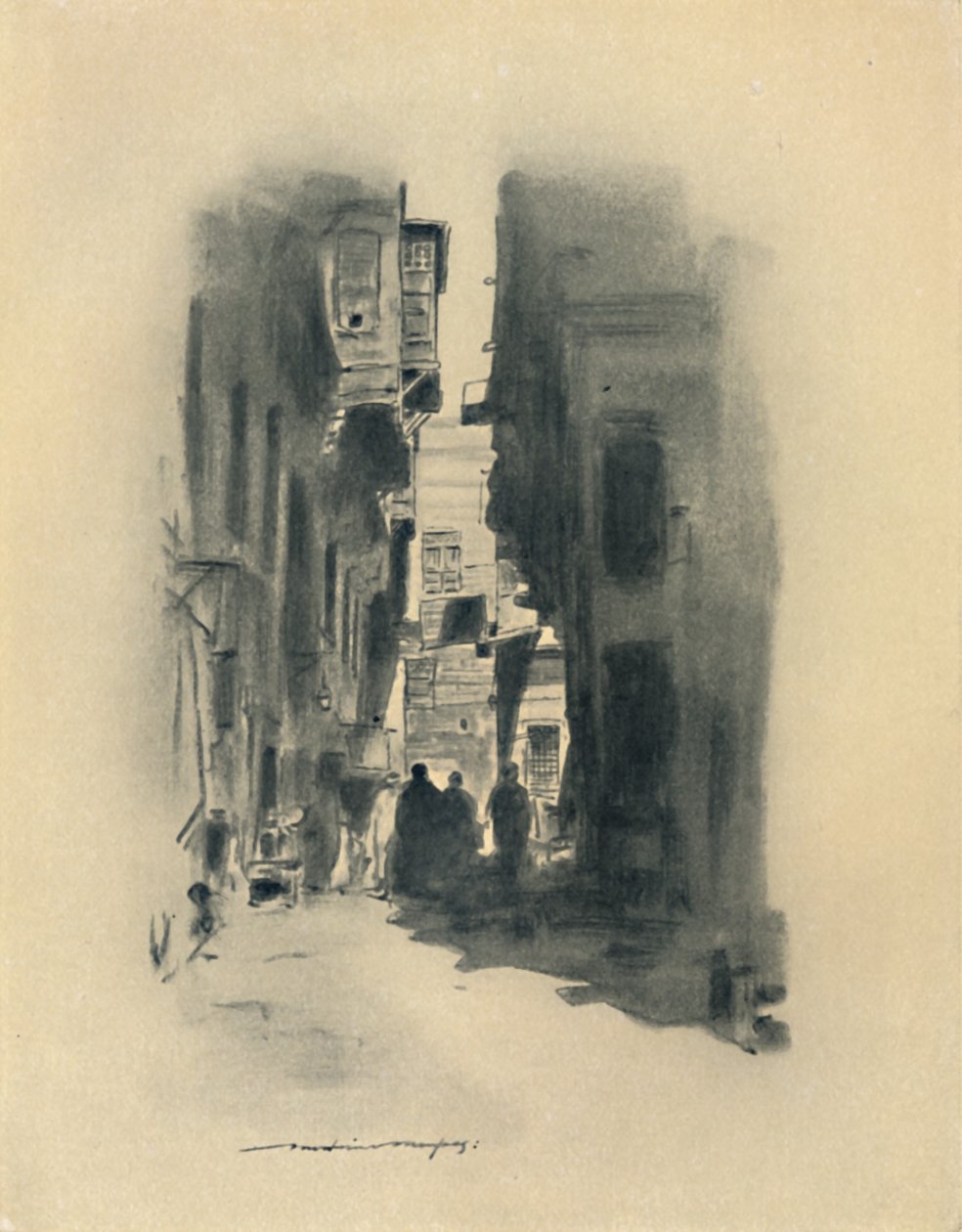 开罗街，1903年 作者 莫蒂默·卢丁顿·门佩斯