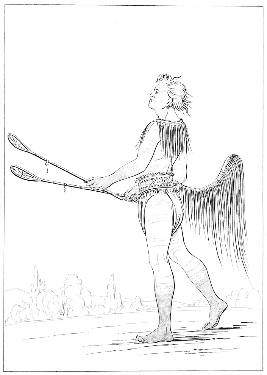 杰出的舞者，1841年。 作者 迈尔斯公司