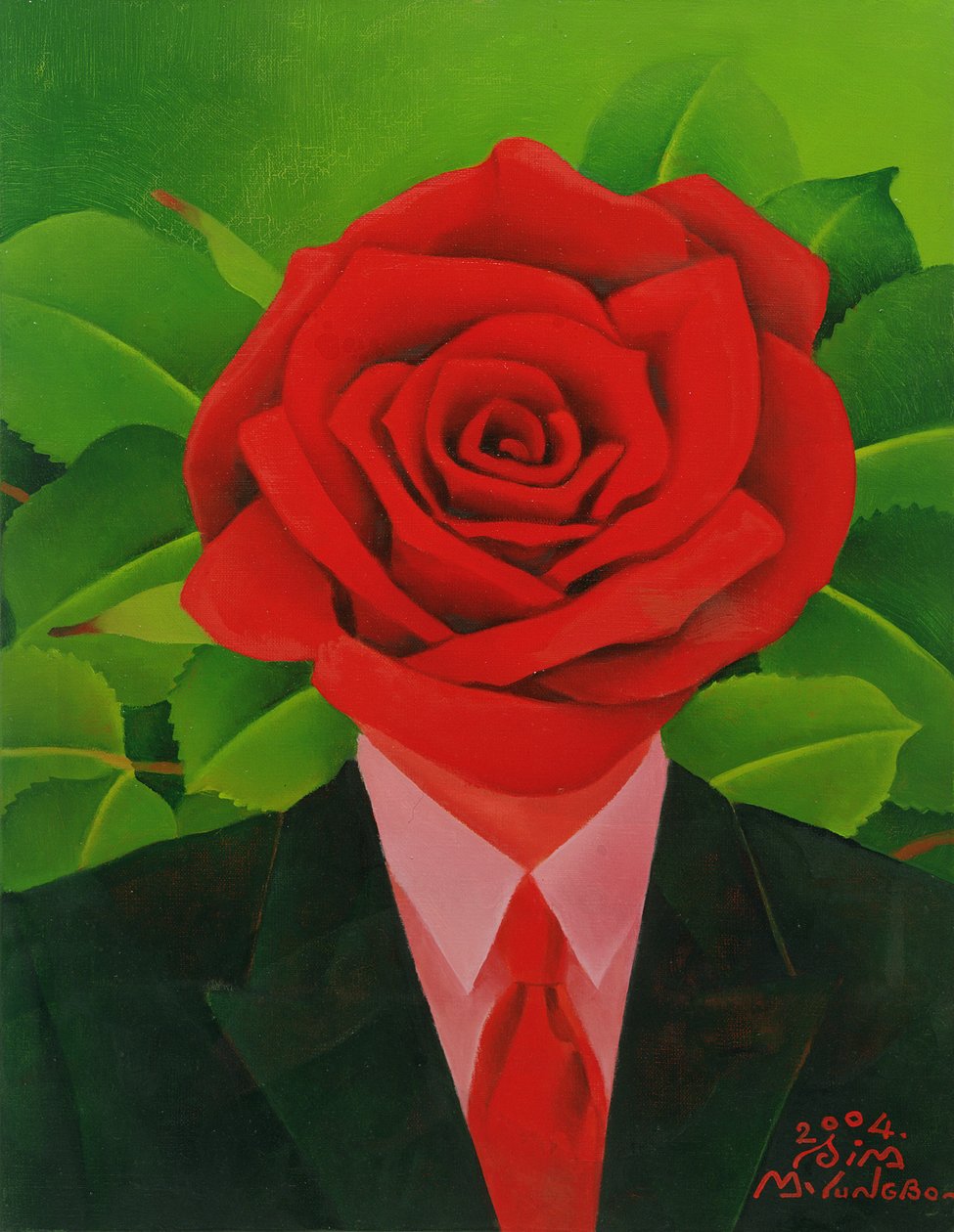“玫瑰人”，2004年 作者 明博心