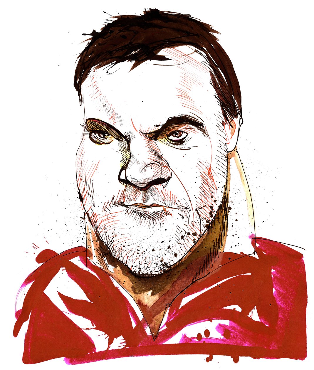 Bryn Terfel  - 威尔士低音男中音漫画（生于1965年） 作者 尼尔·奥斯本