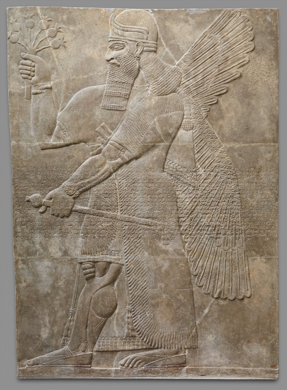 救济小组，Neo-Assyrian，c.883-859 BC（gybsum alabaster） 作者 新亚述人