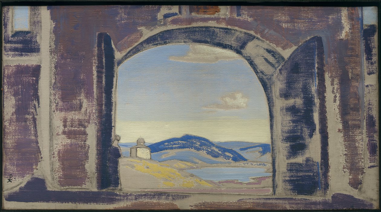 书画研究，约1922年 作者 尼古拉斯·罗里奇