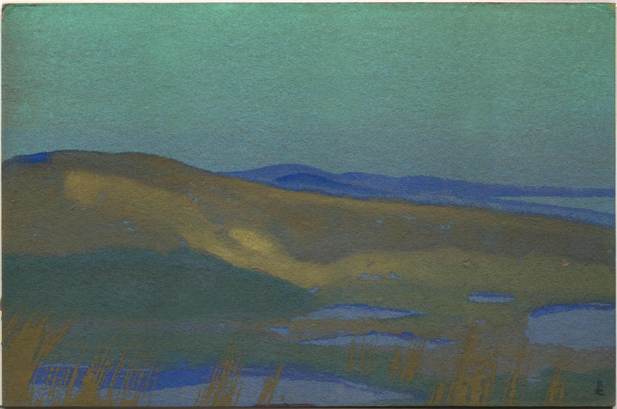 柴达木的沼泽，1936年 作者 尼古拉斯·罗里奇