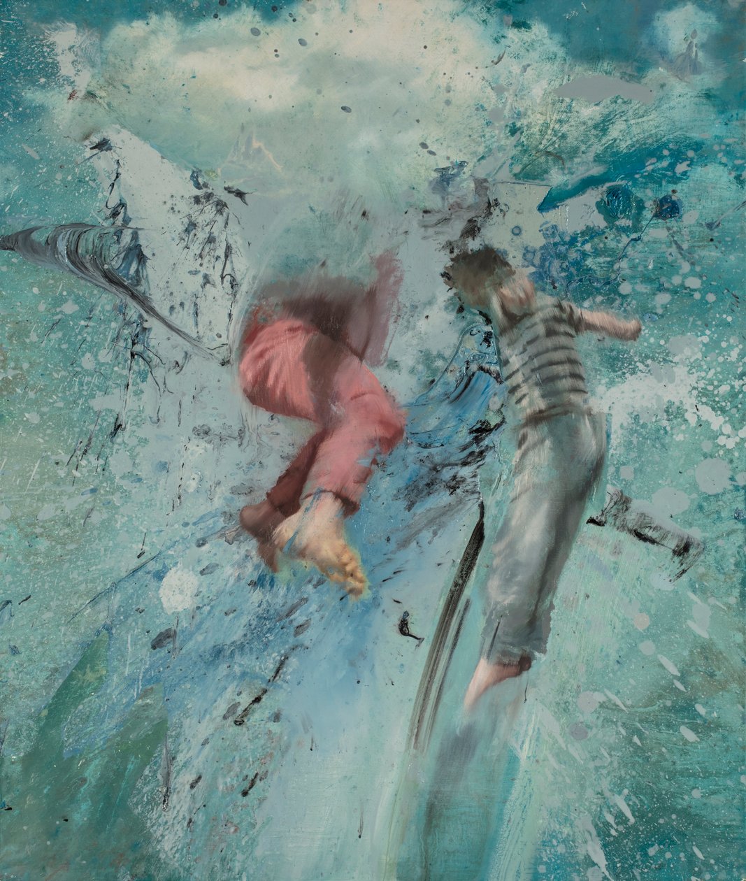 云的飞跃，2019（布面油画） 作者 尼古拉·普奇