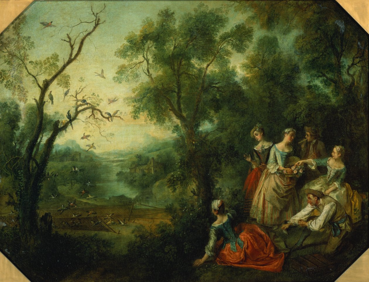 春天，1738年 作者 尼古拉斯·兰克里特（Nicolas Lancret）
