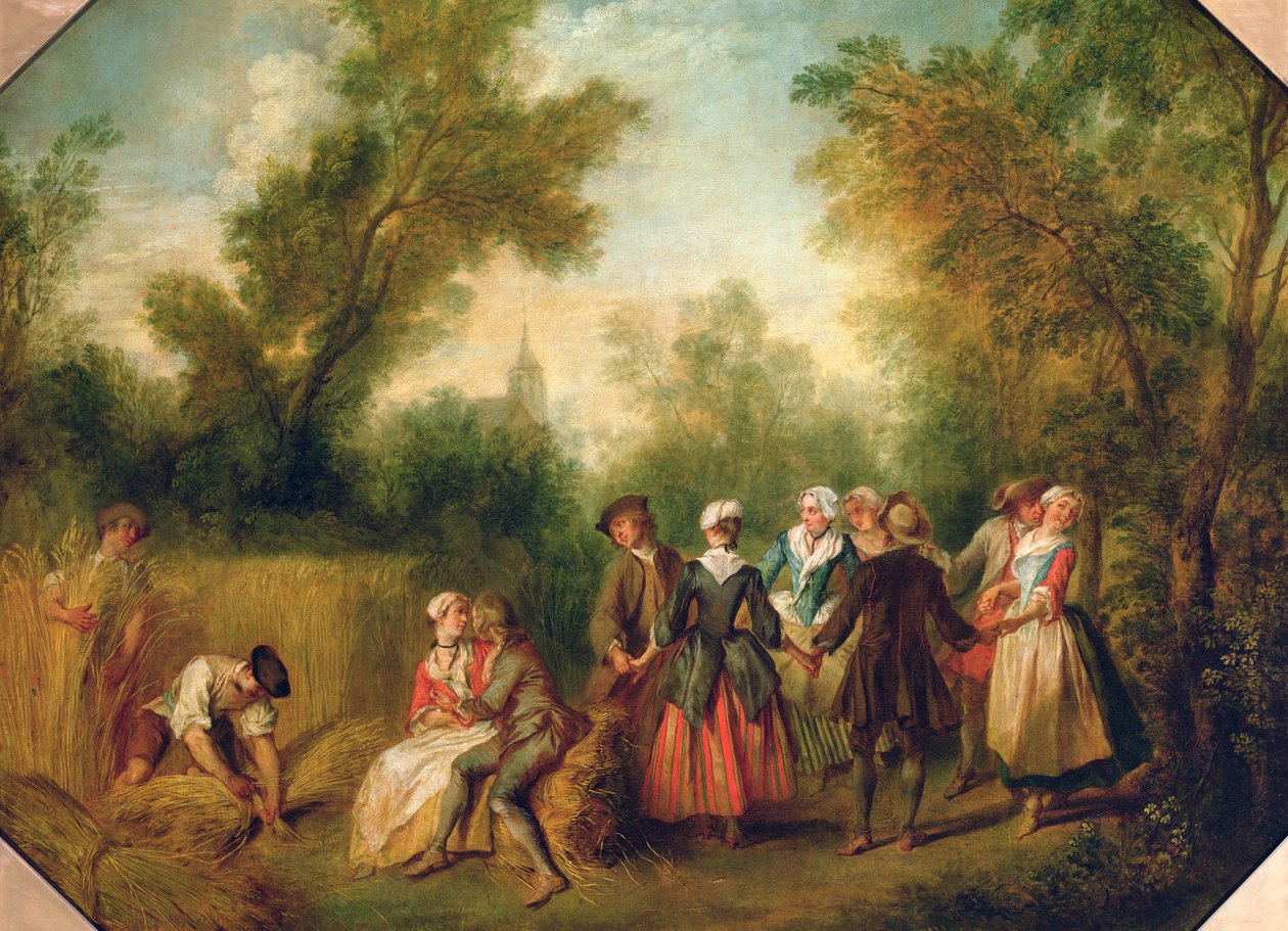 夏天或舞蹈，1738年 作者 尼古拉斯·兰克里特（Nicolas Lancret）
