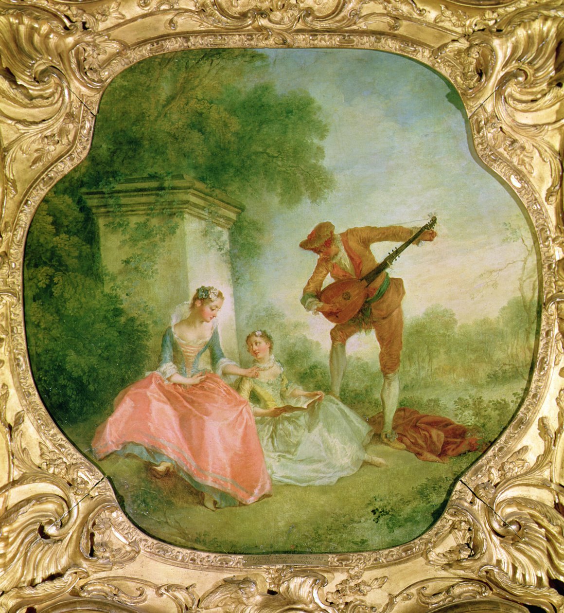 音乐课，1743年 作者 尼古拉斯·兰克里特（Nicolas Lancret）
