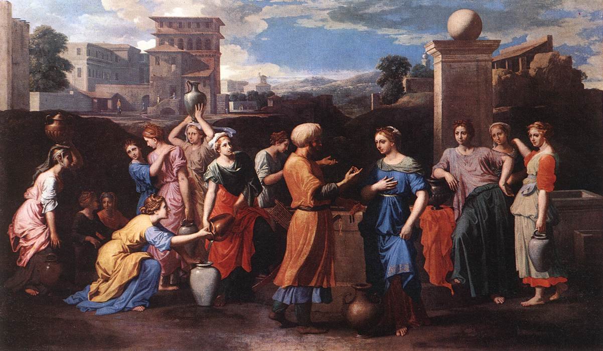 丽贝卡在井边 作者 尼古拉斯·普桑（Nicolas Poussin）