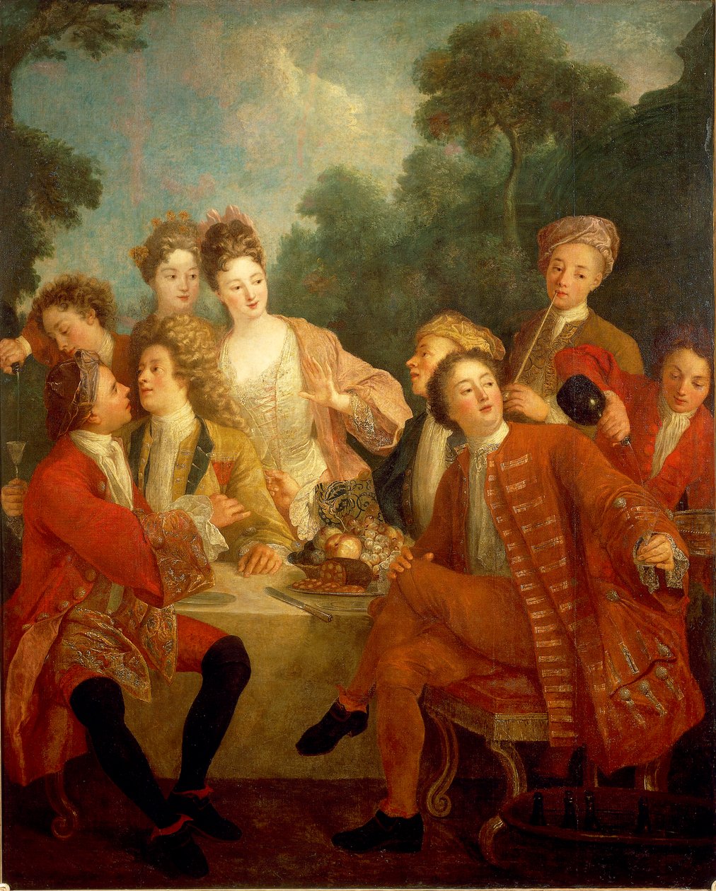 公园早餐 作者 尼古拉斯·兰克里特（Nicolas Lancret）