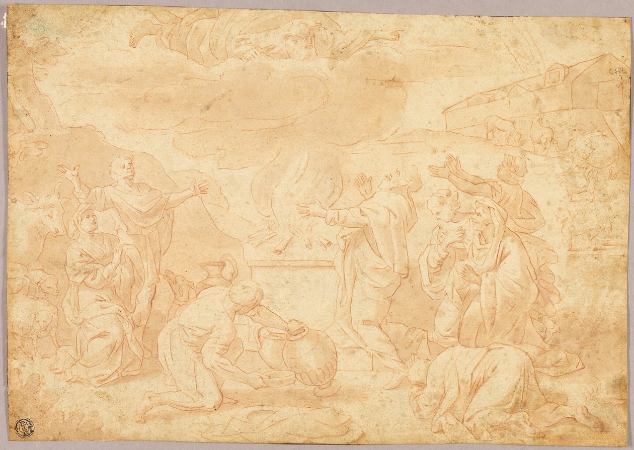 诺亚的牺牲 作者 尼古拉斯·普桑（Nicolas Poussin）