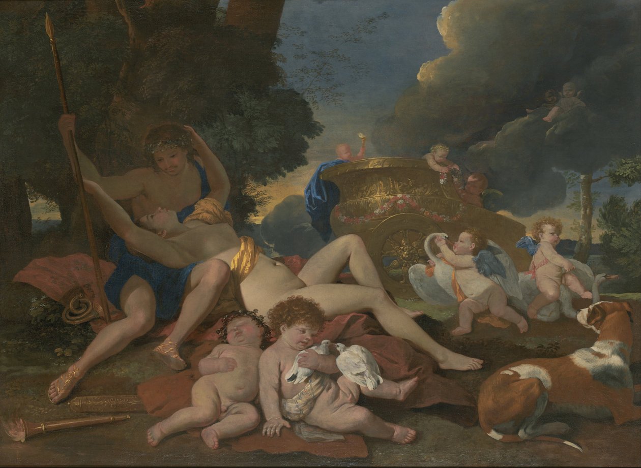 金星和阿多尼斯 作者 尼古拉斯·普桑（Nicolas Poussin）