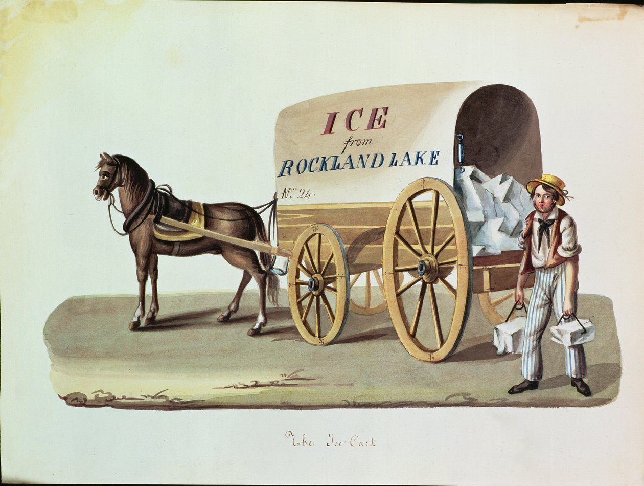 冰车，1840年 作者 尼科利诺·卡尔约（Nicolino Calyo）