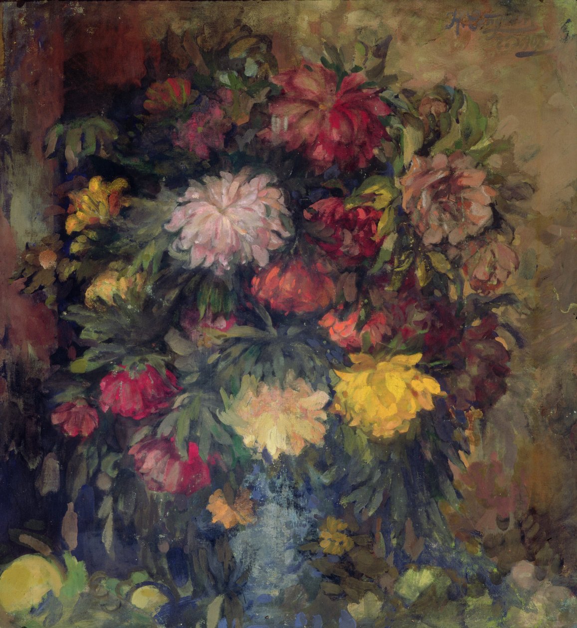 牡丹，1908年 作者 尼古拉·尼古拉维奇·萨普诺夫