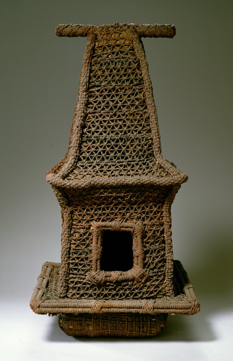 模型寺庙，从斐济（柳条） 作者 海洋的