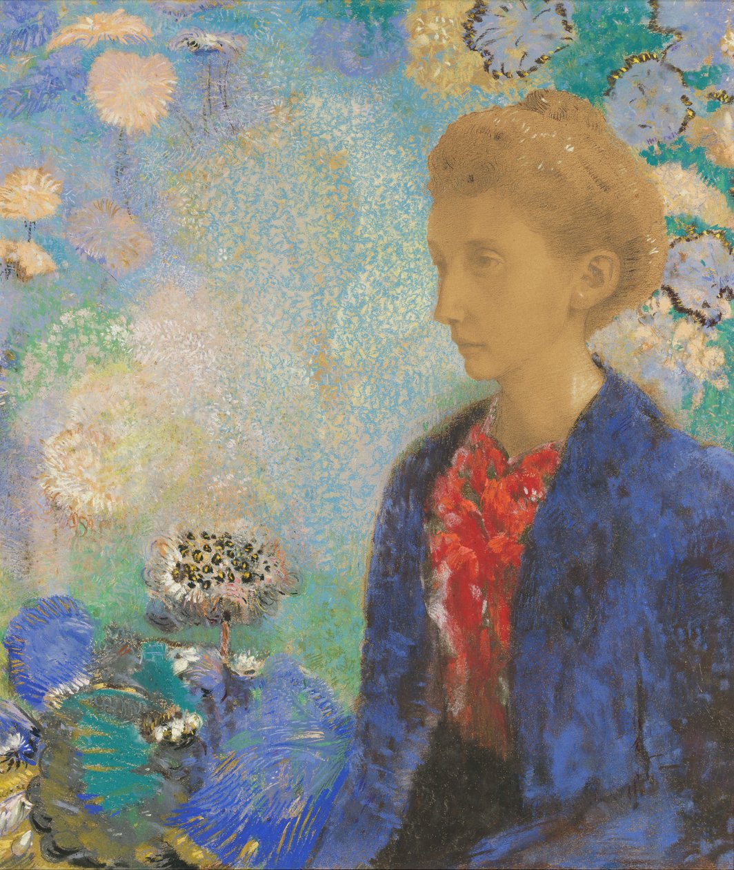 Domecy男爵夫人 作者 奥迪隆·雷顿（Odilon Redon）