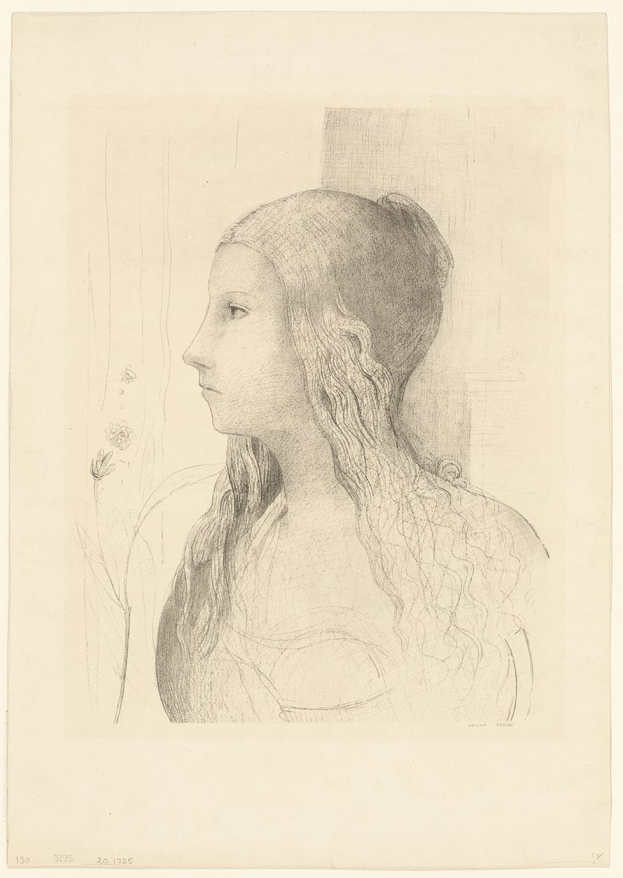 布吕恩希尔德 作者 奥迪隆·雷顿（Odilon Redon）