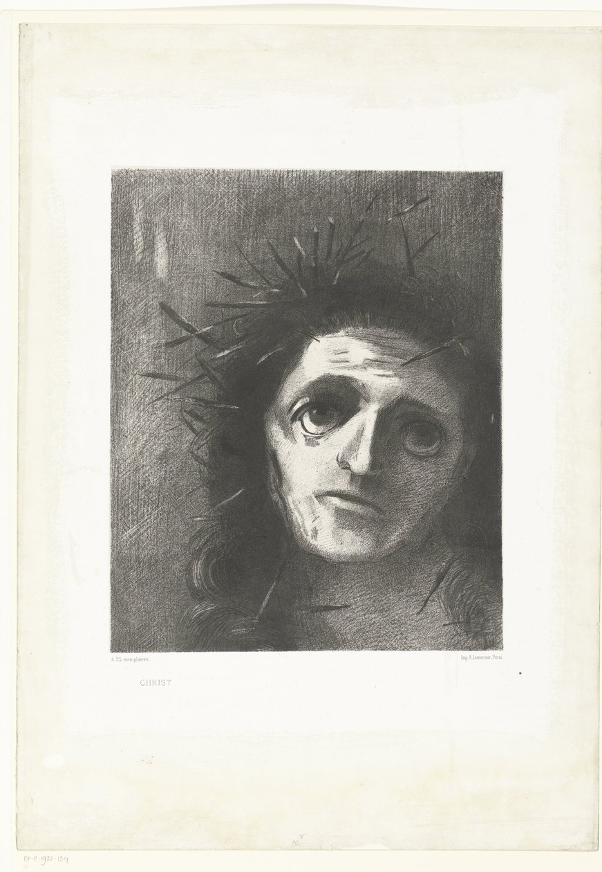 基督 基督（物体上的标题） 作者 奥迪隆·雷顿（Odilon Redon）