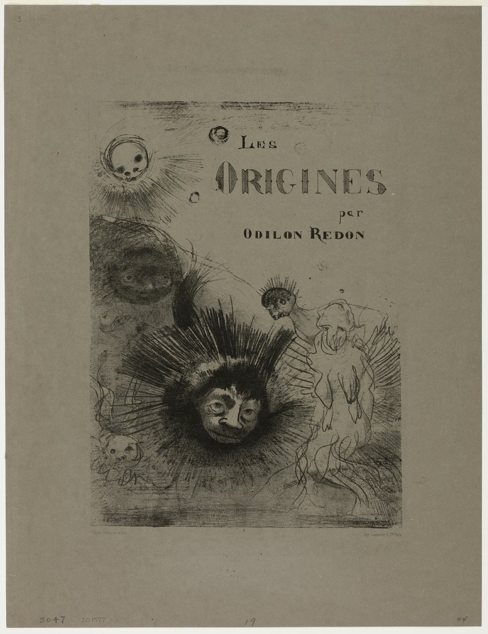 起源》封面插图 作者 奥迪隆·雷顿（Odilon Redon）