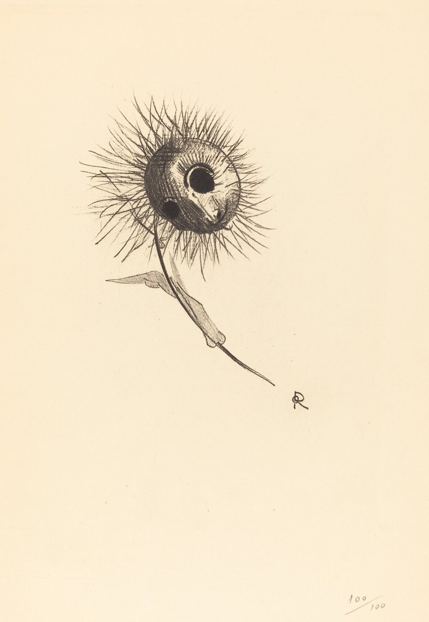 Cul-de-Lampe 作者 奥迪隆·雷顿（Odilon Redon）