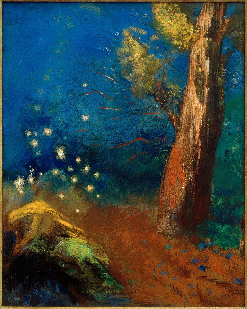 佛陀之死 作者 奥迪隆·雷顿（Odilon Redon）
