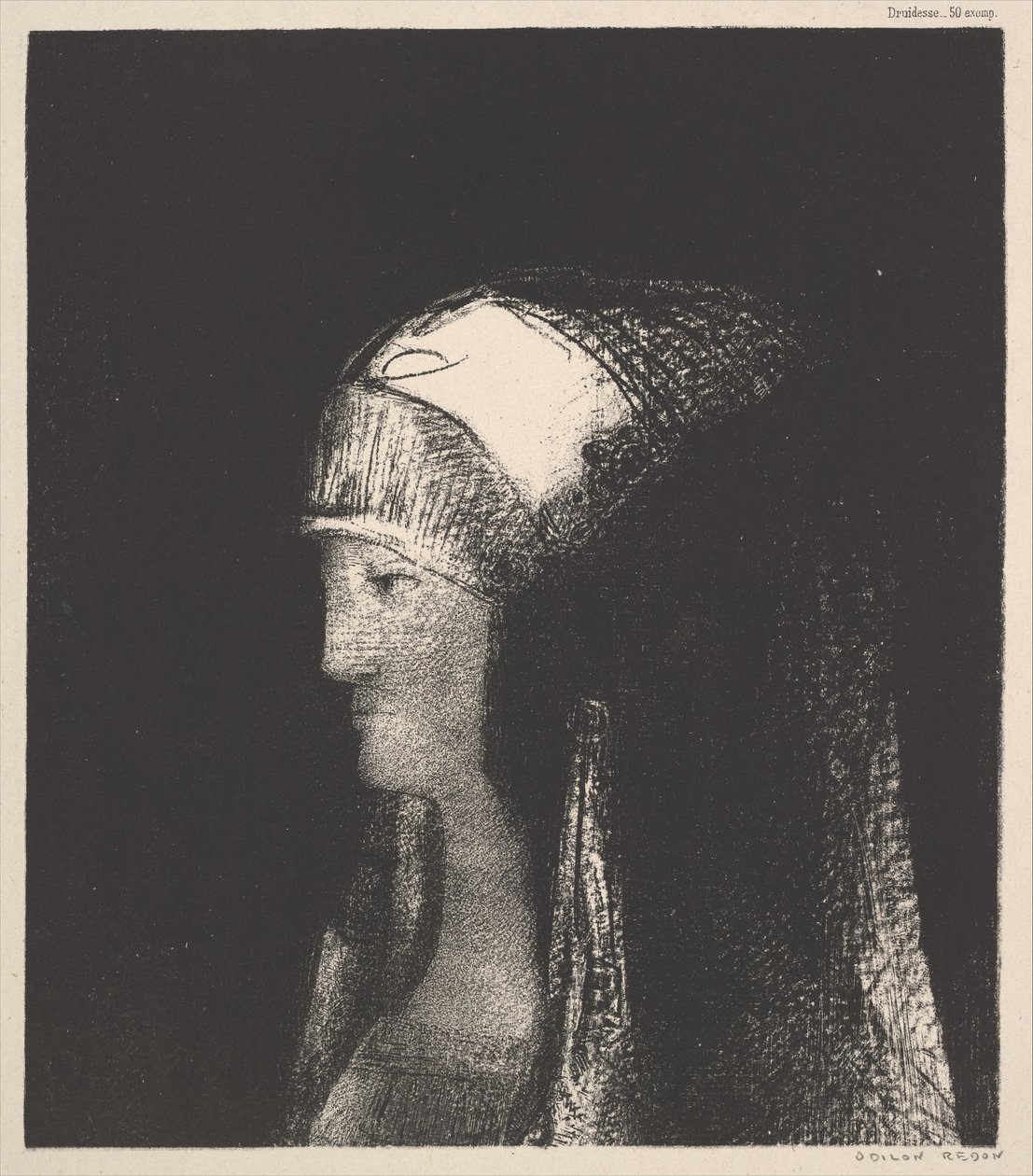 德鲁德斯，1891年。 作者 奥迪隆·雷顿（Odilon Redon）
